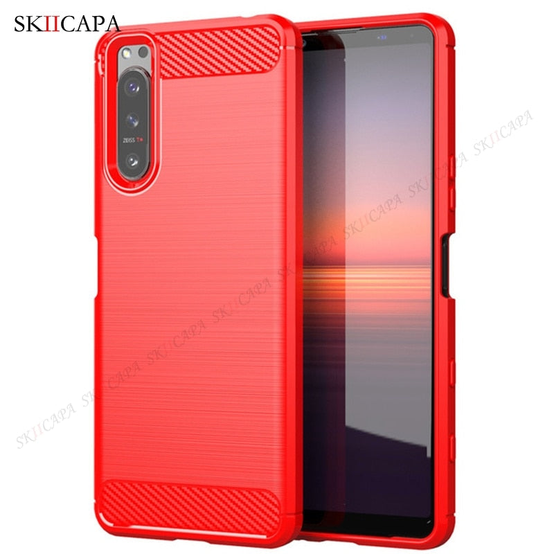 Deksel til Sony Xperia 10 1 5 III II Ace 2 XZ3 XZ2 XZ1 XA2 Holder Stand Shockproof Cover