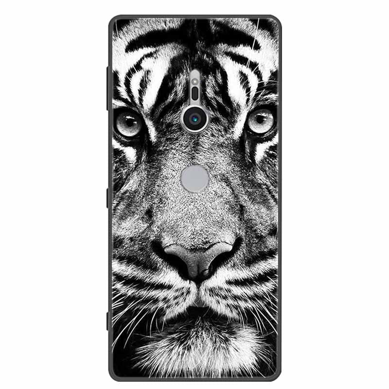 Deksel til Sony Xperia XZ1 XZ2 XZ3 Cover Silicone Painted Soft Phone Back Cases for Sony XZ2 Compact Premium Protective Funda Capa
