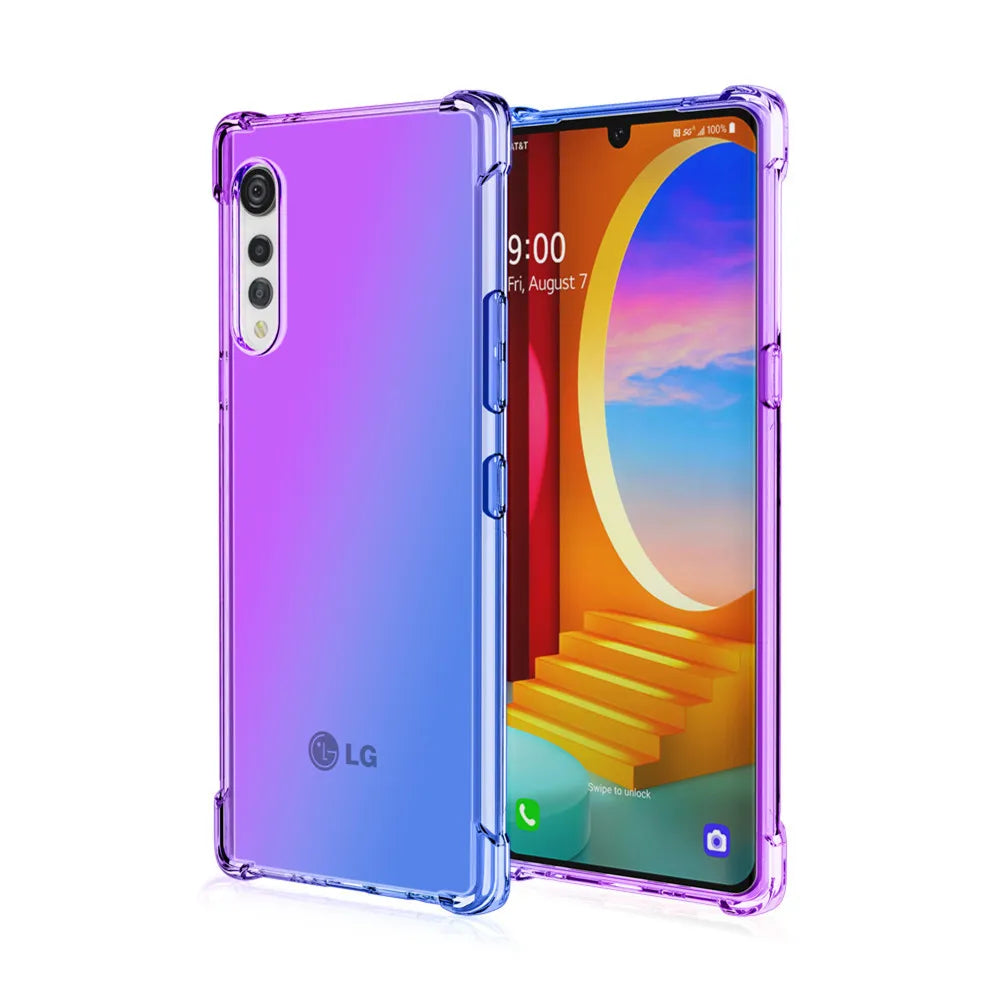 Deksel til LG Velvet 5G Stylo 5 6 Phoenix 5 Rainbow Color Anti-Knock Cover For LG V60 ThinQ Aristo 5