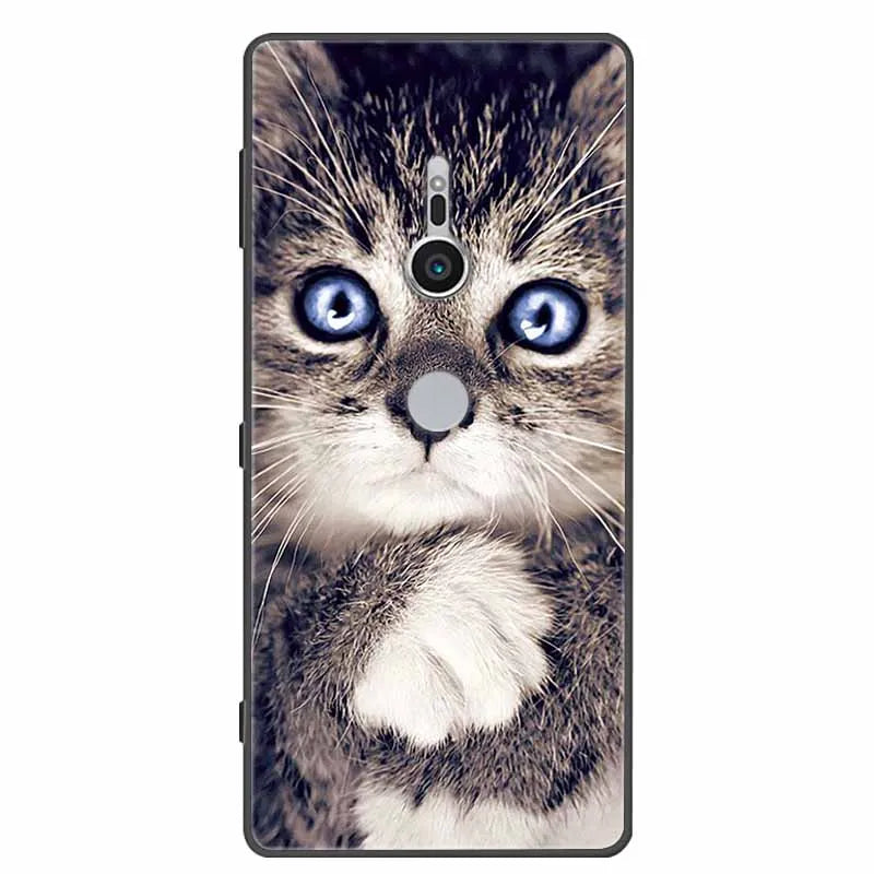 Deksel til Sony Xperia XZ1 XZ2 XZ3 Cover Silicone Painted Soft Phone Back Cases for Sony XZ2 Compact Premium Protective Funda Capa