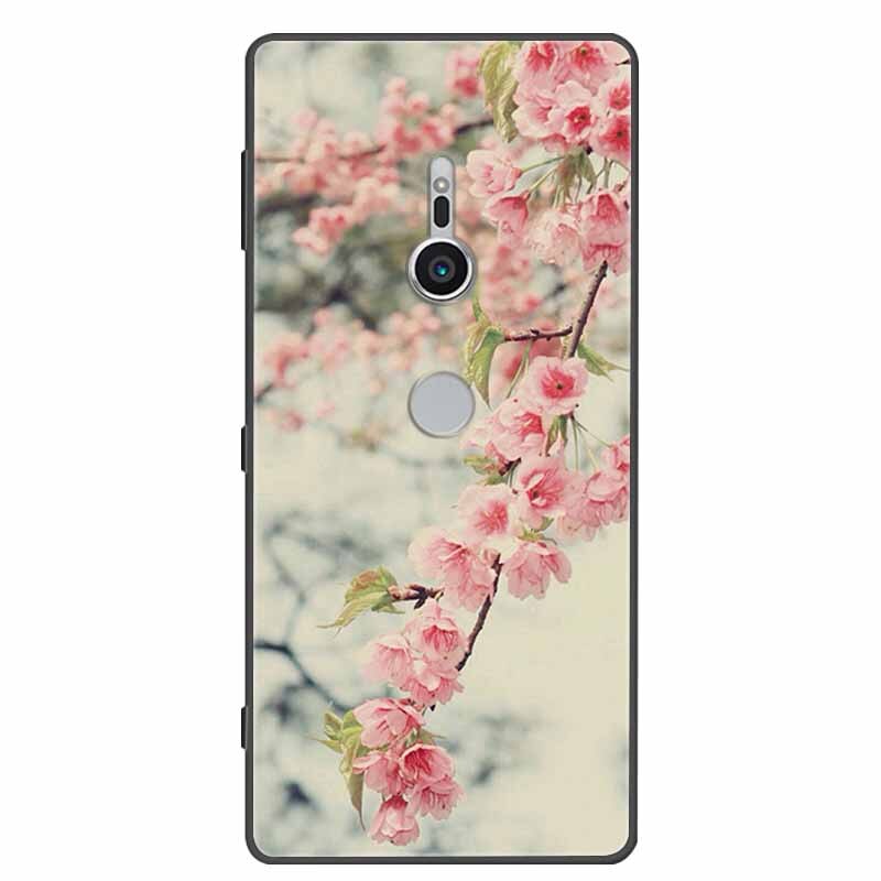 Deksel til Sony Xperia XZ1 XZ2 XZ3 Cover Silicone Painted Soft Phone Back Cases for Sony XZ2 Compact Premium Protective Funda Capa