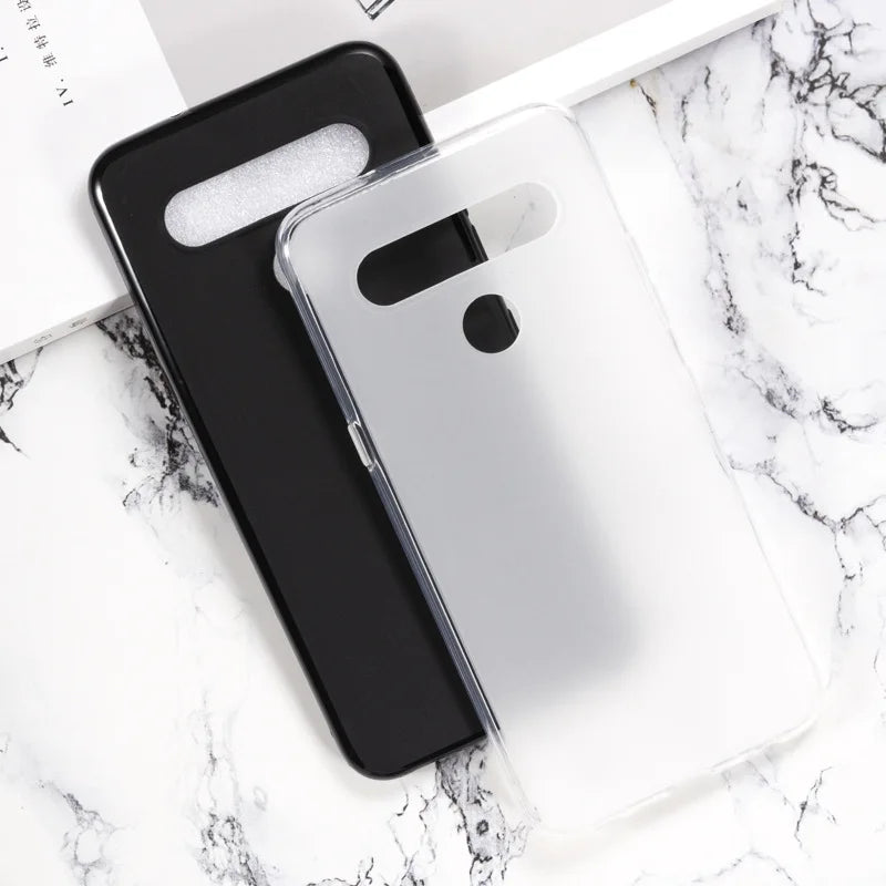 Deksel til LG V60 ThinQ 5G Velvet 2 Pro 4G G8 G8X G8s G7 V50 ThinQ K40 K40s K50 K50s Q60 Q70 Q9 One Soft Silicone Cover