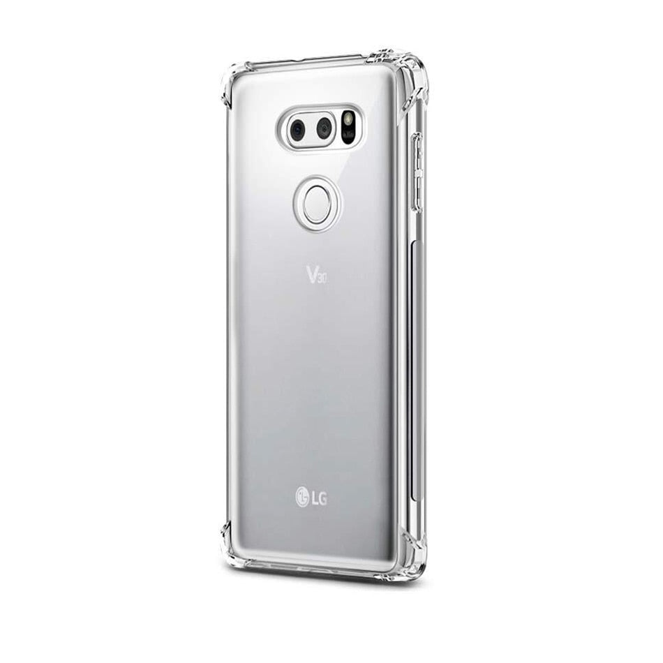 Deksel til LG V20 V30 V40 V50 V60 ThinQ Case LG G8S G8 G7 G6 K22 K42 K92 K52 K62 Plus K40 K51 Clear Air Cushion Shockproof Airbag Cover