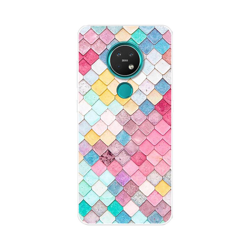 Deksel til Nokia 7.2 deksel 6.2 C20 C30 silikondeksel med motiv For Nokia 6.2 deksel Bumper Nokia X20