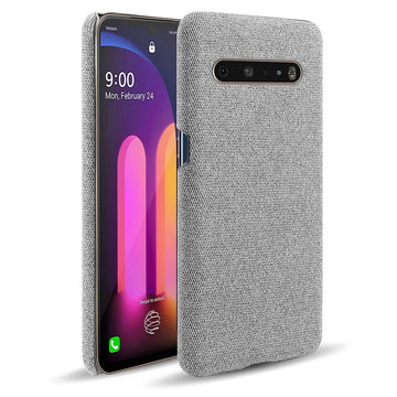 Deksel til LG V60 ThinQ 5G Case Slim Retro Cloth Hard Phone Cover For LG V60 ThinQ 5G LM-V600 6.8