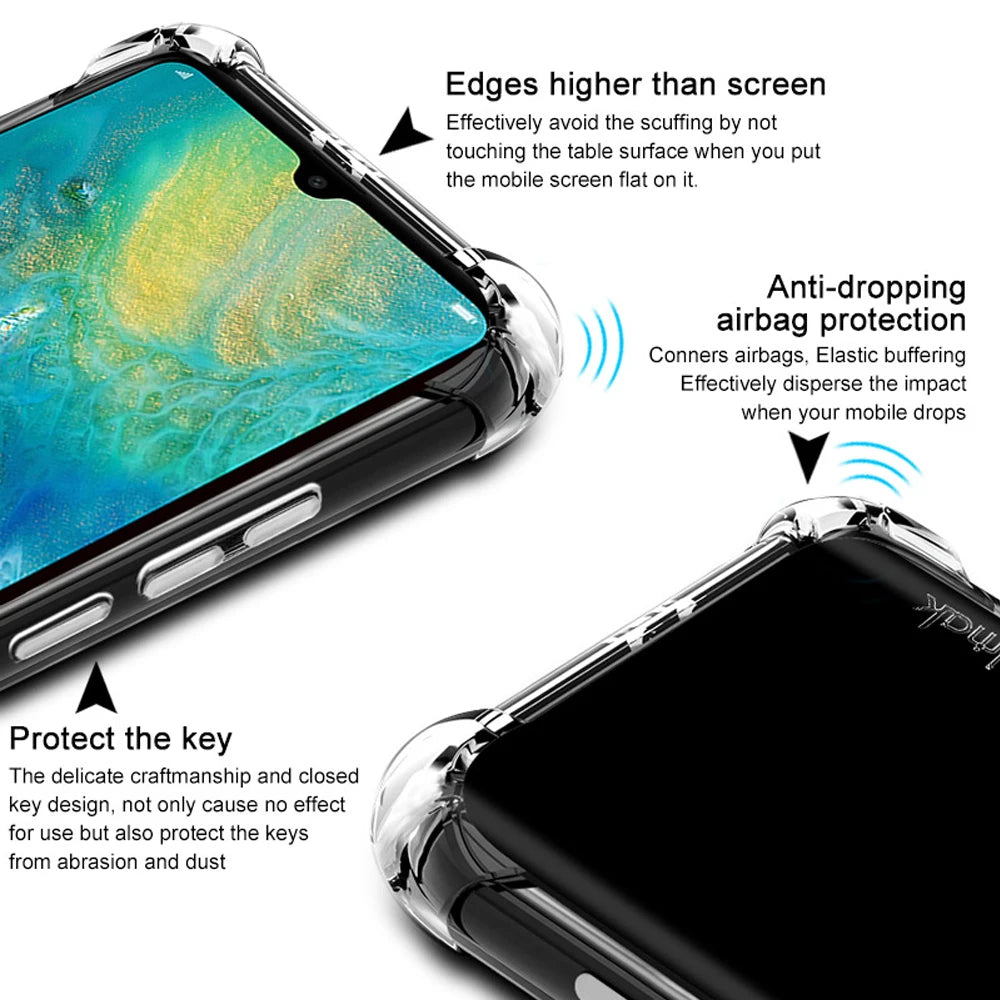 Deksel til huawei mate 30 pro mate 20 lite fitted mobile phone accessories coque silicone bag cases shockproof