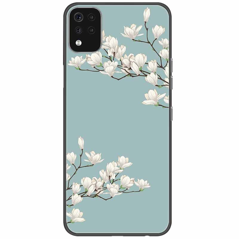 Deksel til LG K42 K52 K62 Q52 Case Soft Painted Wolf Silicone Black Covers For LG K62 Cases K 42 Shockproof Funda for LGK52