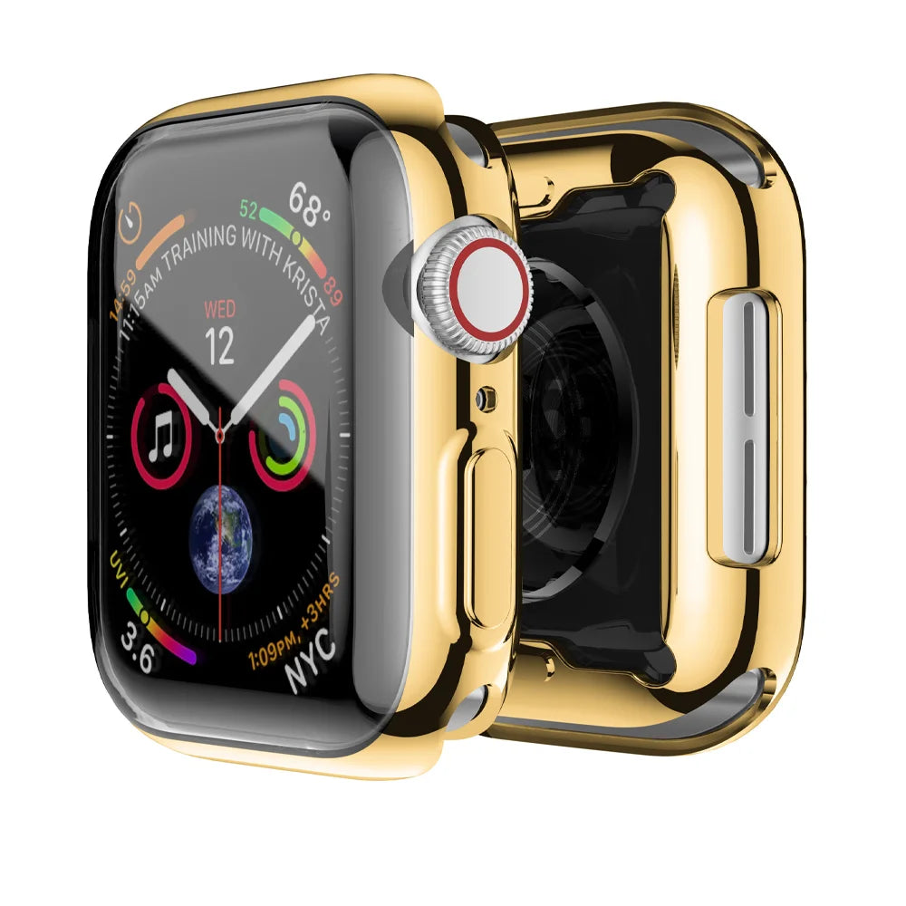 Deksel til Apple Watch Series 3-9 & SE (38-45mm) - Heldekkende bumper- og reimdeksel