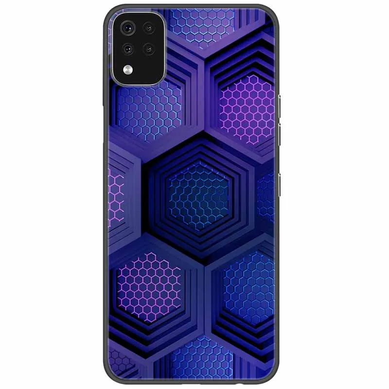 Deksel til LG K42 K52 K62 Q52 Case Soft Painted Wolf Silicone Black Covers For LG K62 Cases K 42 Shockproof Funda for LGK52
