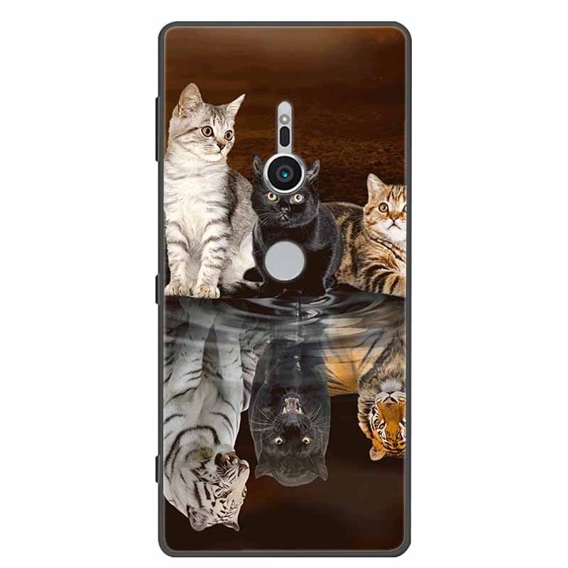 Deksel til Sony Xperia XZ1 XZ2 XZ3 Cover Silicone Painted Soft Phone Back Cases for Sony XZ2 Compact Premium Protective Funda Capa