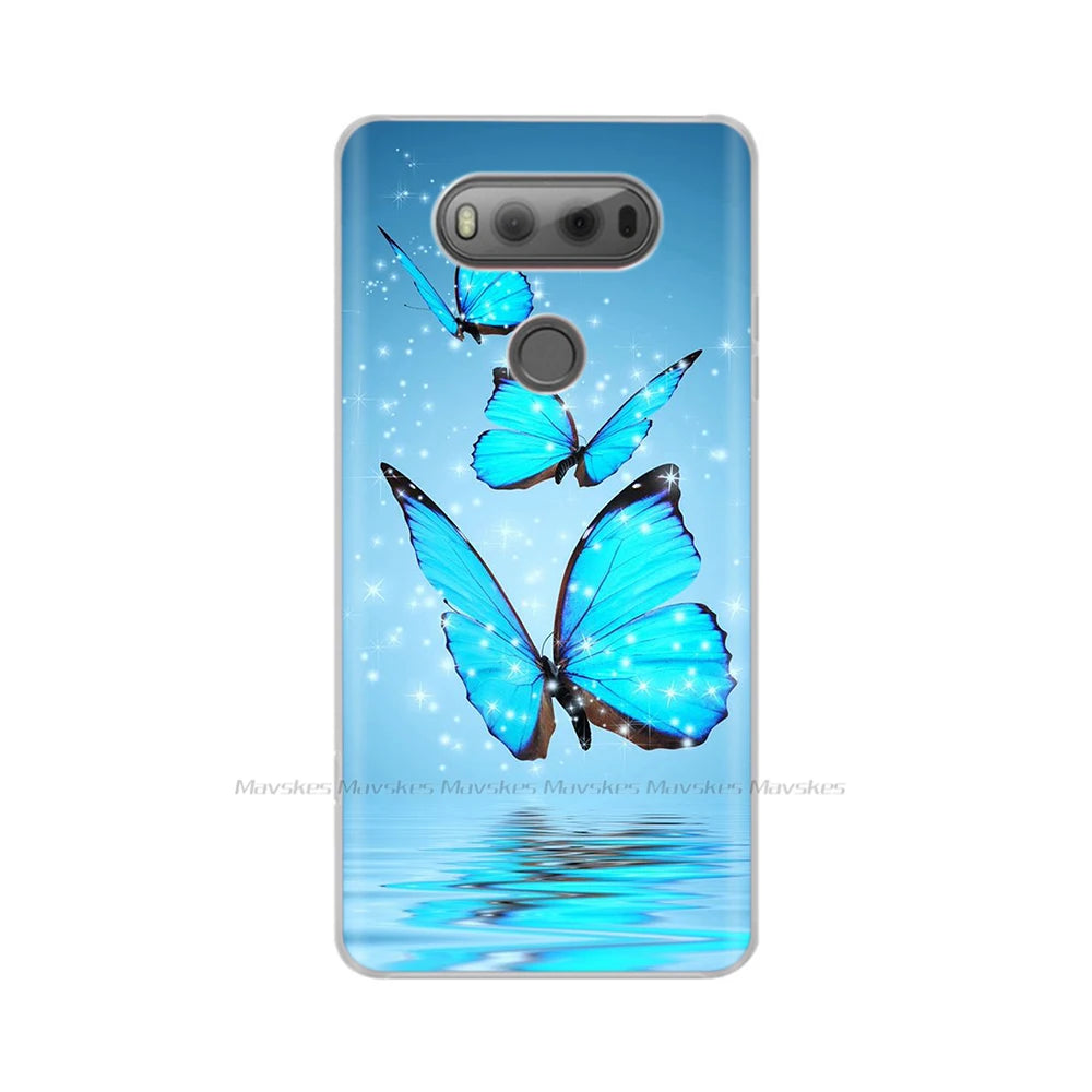 Deksel til LG V20 Case For LG V20 LGV20 V 20 Plus Pattern TPU Cell Phone Case Bumper Fundas