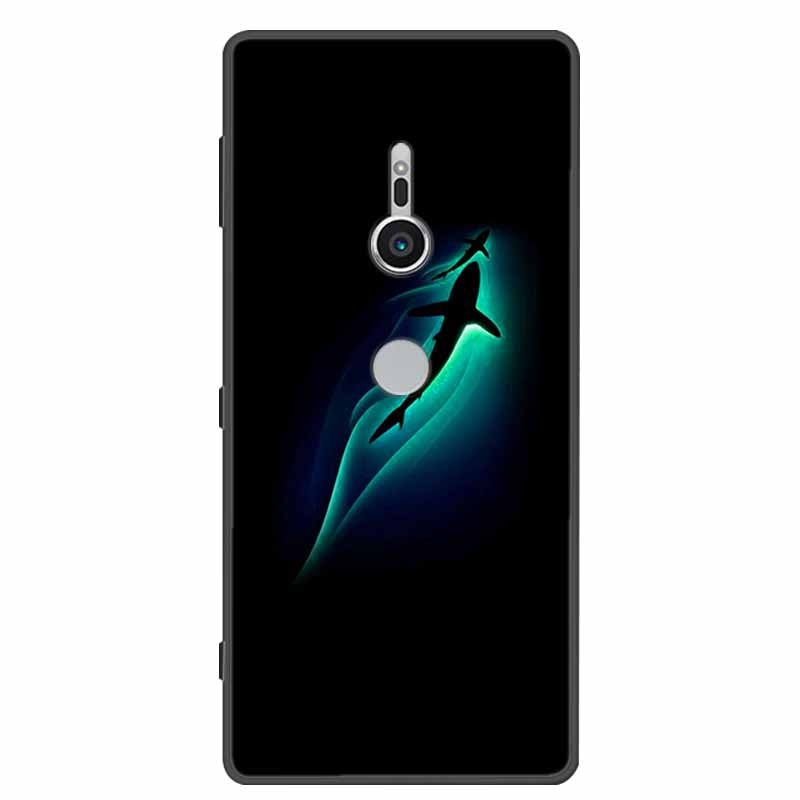 Deksel til Sony Xperia XZ1 XZ2 XZ3 Cover Silicone Painted Soft Phone Back Cases for Sony XZ2 Compact Premium Protective Funda Capa