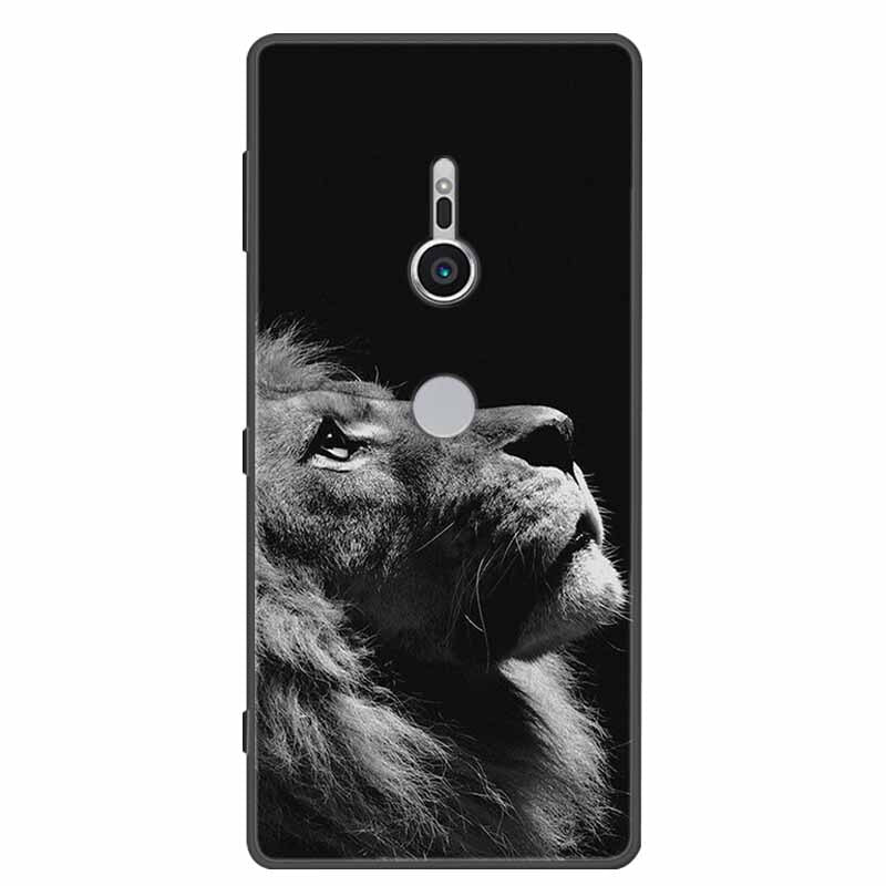 Deksel til Sony Xperia XZ1 XZ2 XZ3 Cover Silicone Painted Soft Phone Back Cases for Sony XZ2 Compact Premium Protective Funda Capa
