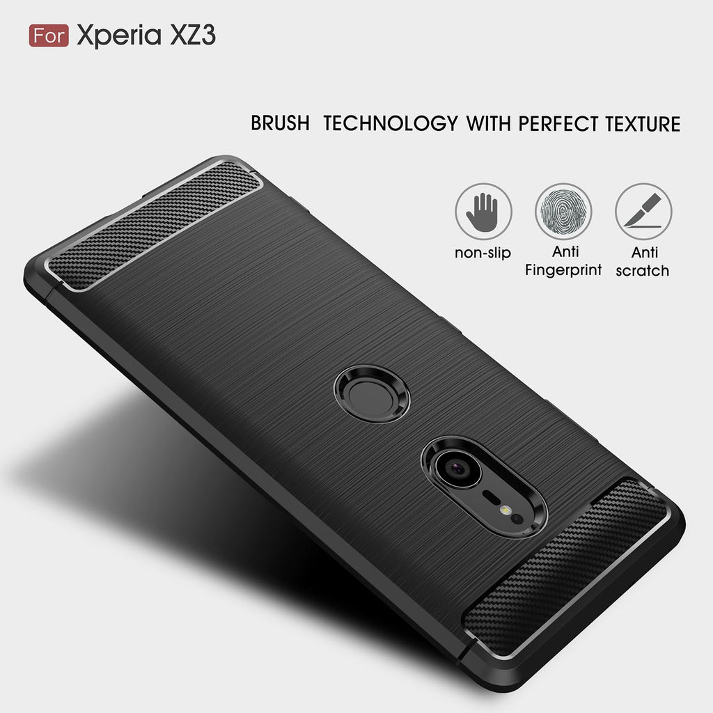 Deksel til Sony Xperia XZ3 XZ1 XZ2 Premium Case Carbon fiber Cover Shockproof Phone Cases For Sony Xperia XZ2 Compact XZ1 Back cover
