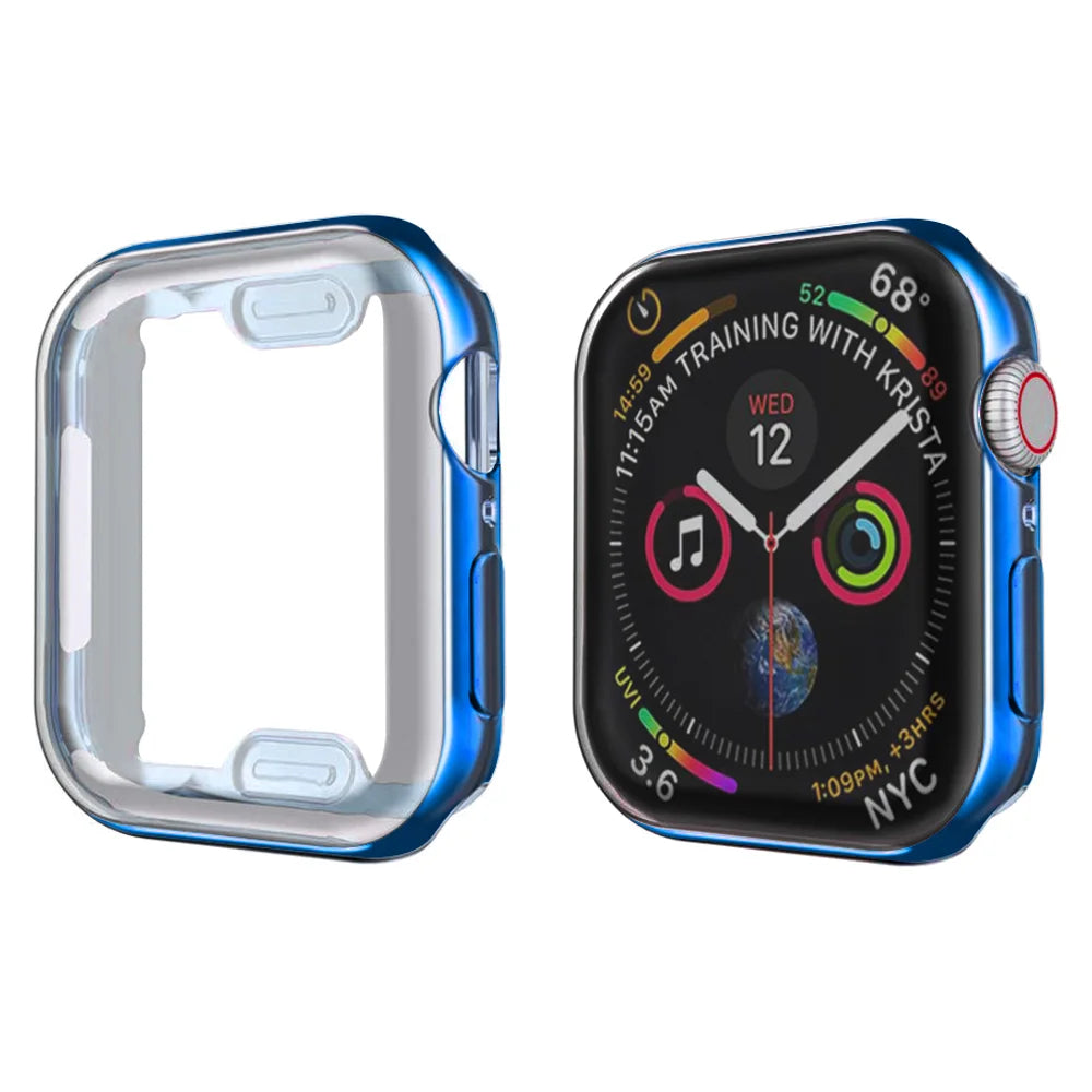 Deksel til Apple Watch Series 3-9 & SE (38-45mm) - Heldekkende bumper- og reimdeksel