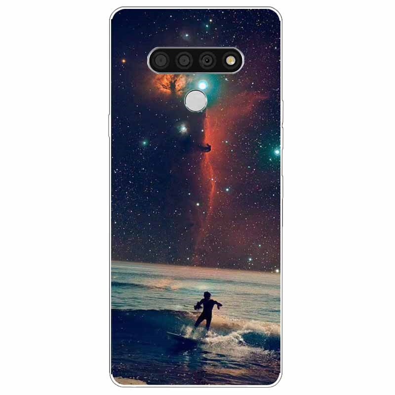 Deksel til LG K51 K61 V50 V60 Thinq Case Cute Cat Silicone Coque for LG K61 V50 Thinq Cases K 61 Shockproof Shell Bag