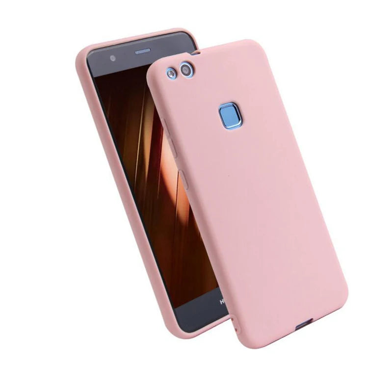 Deksel til Huawei P10lite Silicone Soft TPU Cover case for huawei P10 lite Matte Candy solid colors Cover Back