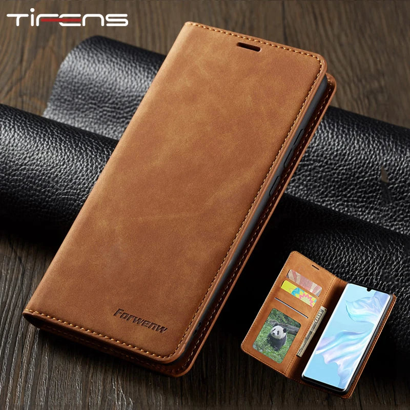 Deksel til Huawei P40 Mate 30 20 P30 P20 Pro Lite P Smart Plus 2020 2019 Honor10lite Wallet Card Flip Phone Cover
