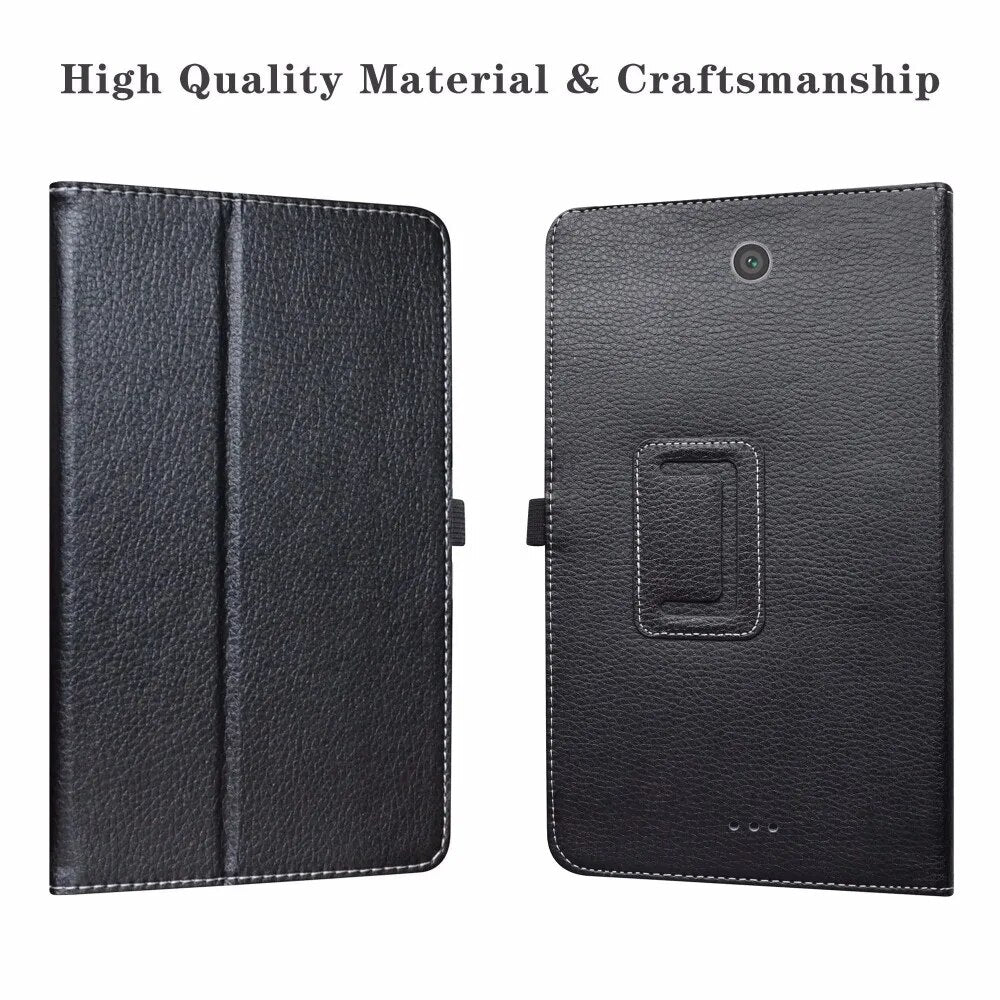 Deksel til Alcatel 3T 9027W /Joy Tab 8 Folding Stand PU Leather Cover with Magnetic Closure