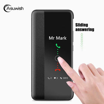 Deksel til Huawei P30 P40 P50 Pro P20 P 30 20 Lite P30pro P20pro 30pro Window Slim Funda Hard