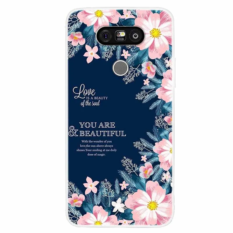 Deksel til LG G5 Case Luxury Soft Silicone Back Cover Phone Case For LG G5 H860 H850 F700L Coque TPU Cartoon Bumper Funda Fashion Shell