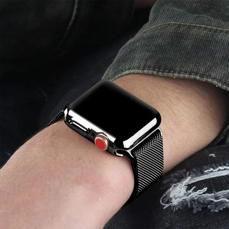 Deksel til Apple Watch Series 3-9 & SE (38-45mm) - Heldekkende bumper- og reimdeksel