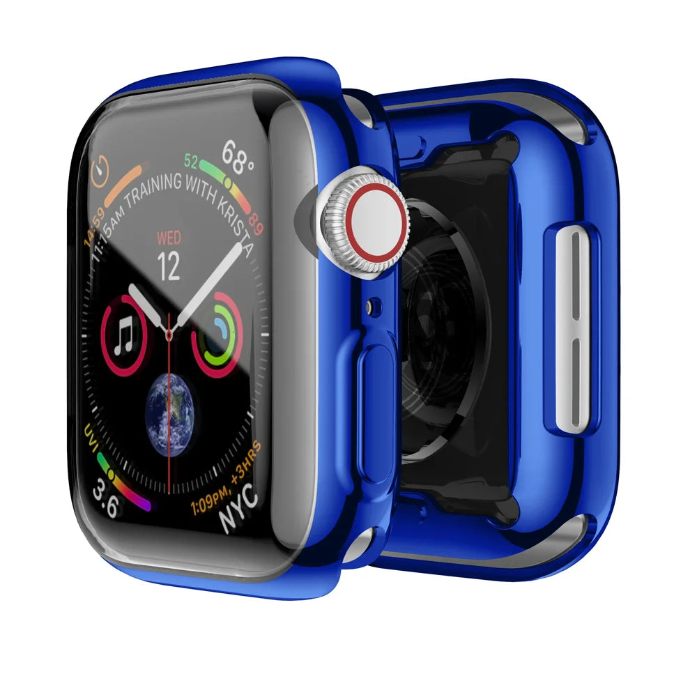 Deksel til Apple Watch Series 3-9 & SE (38-45mm) - Heldekkende bumper- og reimdeksel