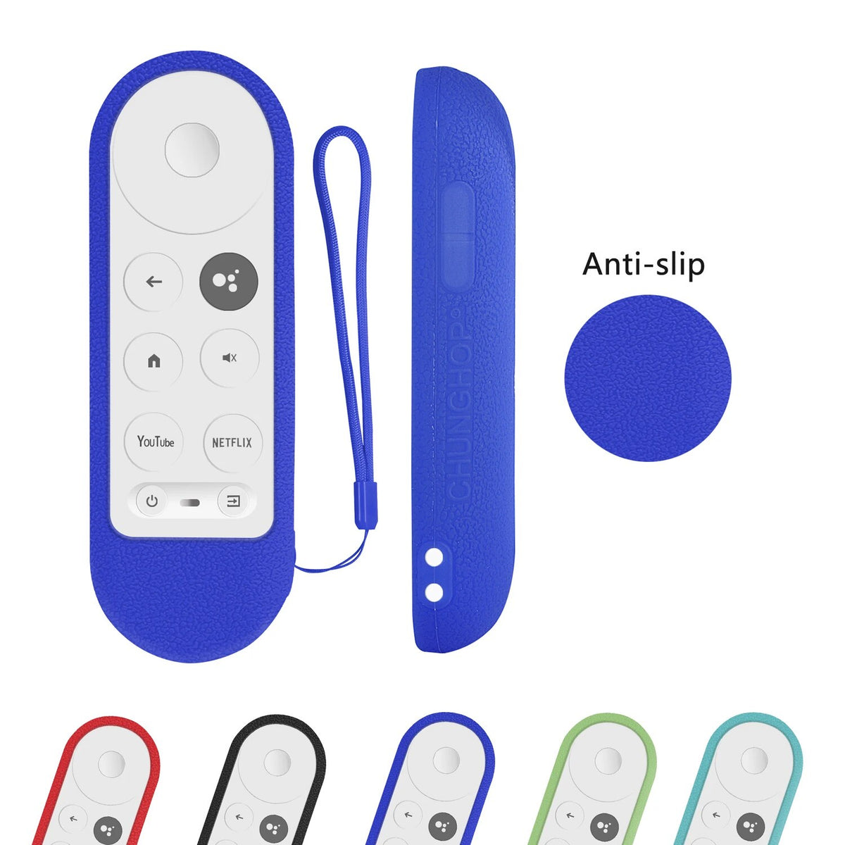 Deksel til Chromecast for Google TV 2020 Voice Remote Shockproof Protective Cover for Google Remote Controller