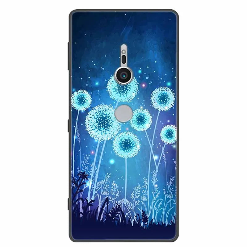 Deksel til Sony Xperia XZ1 XZ2 XZ3 Cover Silicone Painted Soft Phone Back Cases for Sony XZ2 Compact Premium Protective Funda Capa