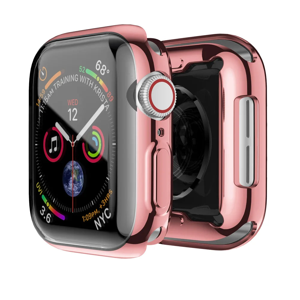 Deksel til Apple Watch Series 3-9 & SE (38-45mm) - Heldekkende bumper- og reimdeksel
