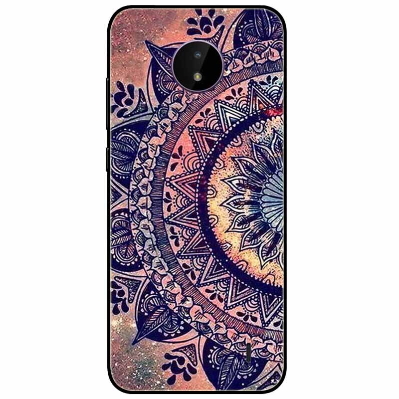 Deksel til Nokia C20 deksel C30 C10 Silicone Landscape Soft Black Covers for Nokia C 20 G300 For NokiaC20 støtsikkert TPU Bag
