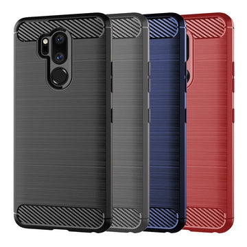 Deksel til LG G7 LGG7 ThinQ Silicone Ultra Thin Slim Back Cover Matte Soft TPU Case