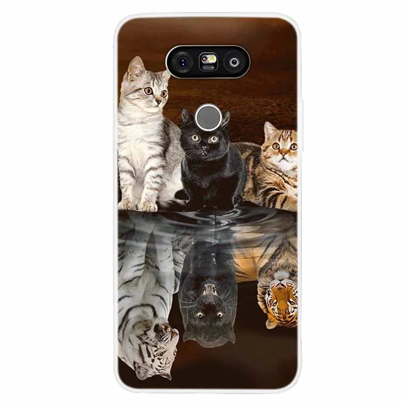 Deksel til LG G5 Case Luxury Soft Silicone Back Cover Phone Case For LG G5 H860 H850 F700L Coque TPU Cartoon Bumper Funda Fashion Shell