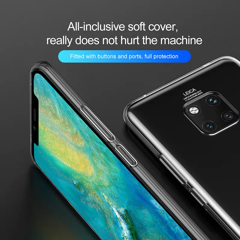 Deksel til Huawei Mate 10 20 X 30 40 50 Pro Plus Lite 20X Shockproof Back Phone Cover