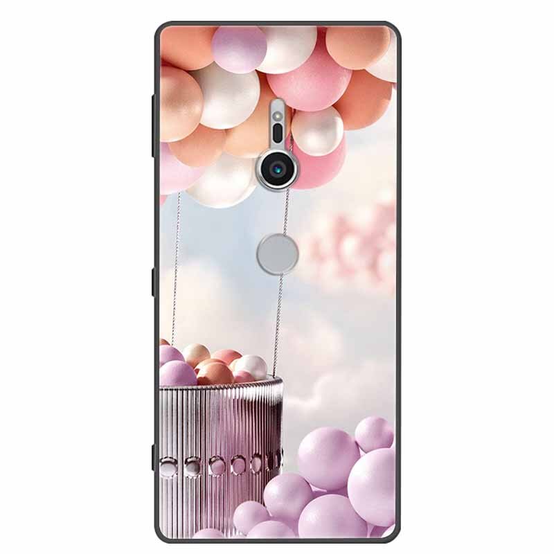 Deksel til Sony Xperia XZ1 XZ2 XZ3 Cover Silicone Painted Soft Phone Back Cases for Sony XZ2 Compact Premium Protective Funda Capa