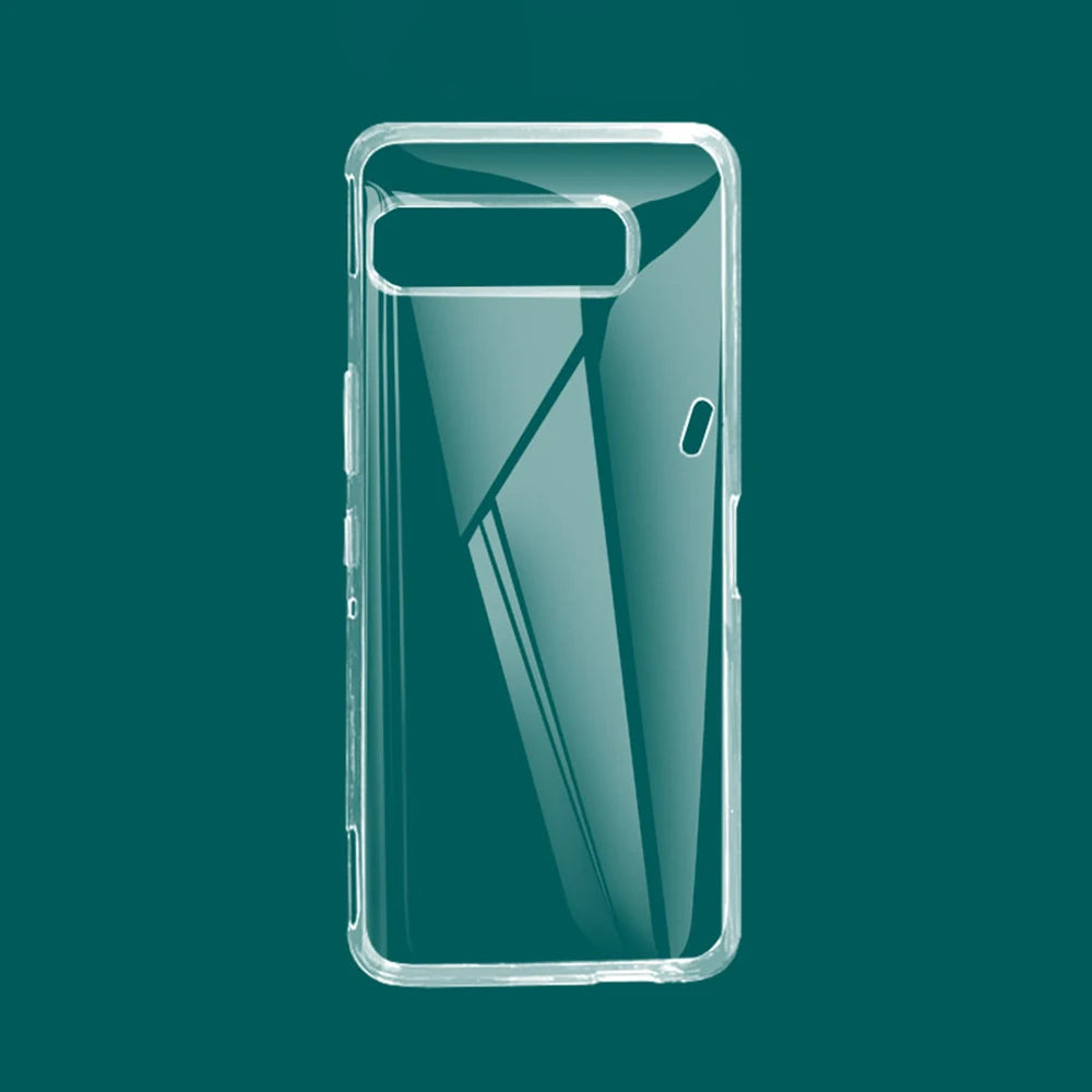 Deksel til ASUS Rog Phone 3 ZS661KS Camera Protective Soft TPU Transparent Back Cover Rog3 Phone3 Fundas