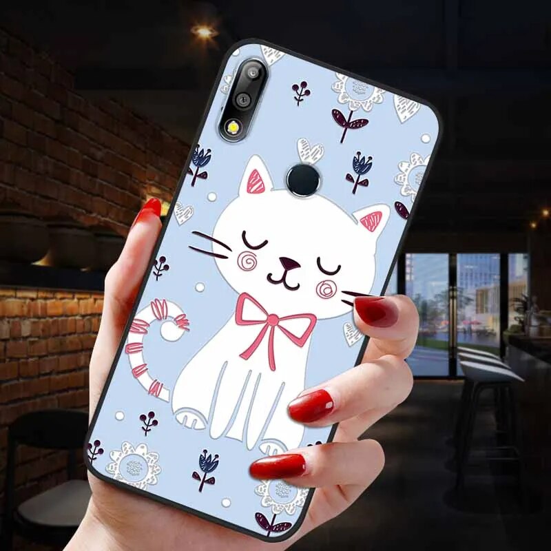 Deksel til Asus Zenfone 5 ZE620KL Case 3D Emboss Soft Silicon Cover for Asus ZB601KL ZB602KL ZE554KL ZE552KL ZB631KL ZB633KL Phone Case