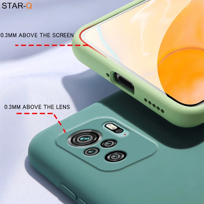 Deksel til Xiaomi Redmi Note 10 pro max 10s Original Camera Protective Soft Back Covers On Redmi Note10