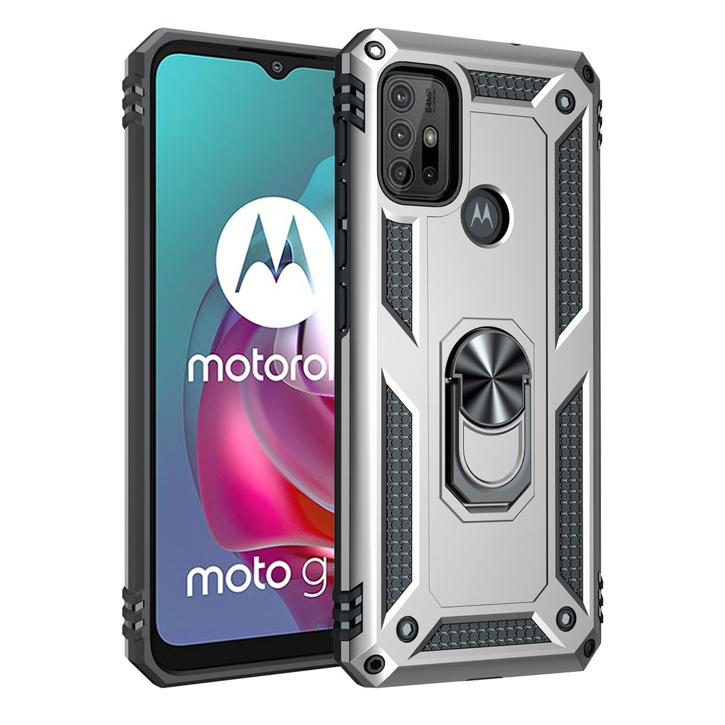 Deksel til Motorola Moto G10 G20 G30 G50 5G G60 G60S G100 G200 G40 Fusion Case Magnetic Ring Armor for Moto G31 G41 G51 G71 G22 G52
