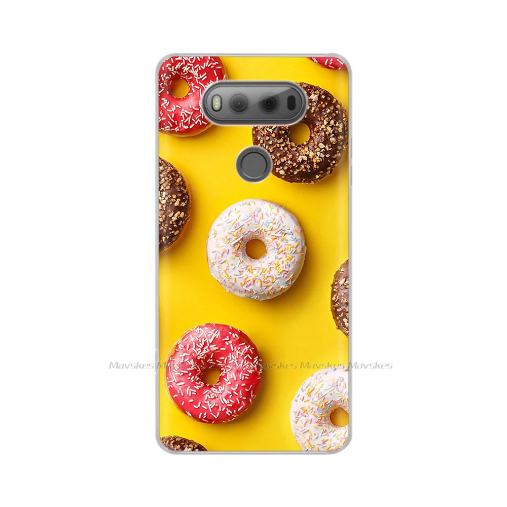 Deksel til LG V20 Case For LG V20 LGV20 V 20 Plus Pattern TPU Cell Phone Case Bumper Fundas