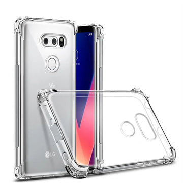 Deksel til LG V20 V30 V40 V50 V60 ThinQ Case LG G8S G8 G7 G6 K22 K42 K92 K52 K62 Plus K40 K51 Clear Air Cushion Shockproof Airbag Cover