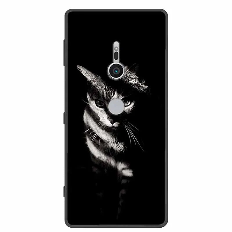 Deksel til Sony Xperia XZ1 XZ2 XZ3 Cover Silicone Painted Soft Phone Back Cases for Sony XZ2 Compact Premium Protective Funda Capa
