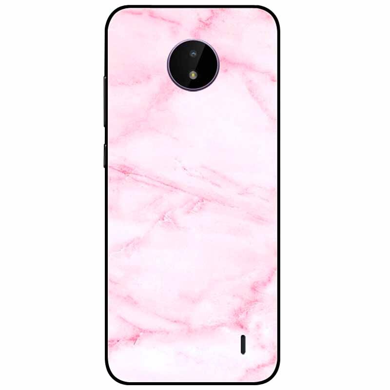 Deksel til Nokia C20 deksel C30 C10 Silicone Landscape Soft Black Covers for Nokia C 20 G300 For NokiaC20 støtsikkert TPU Bag