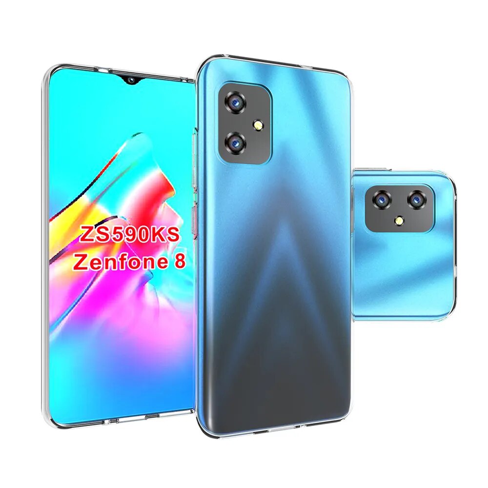 Deksel til ASUS Zenfone 8 ZS590KS Soft TPU Silicone Mobile Phone Case Zenfone8 Shockproof Fundas