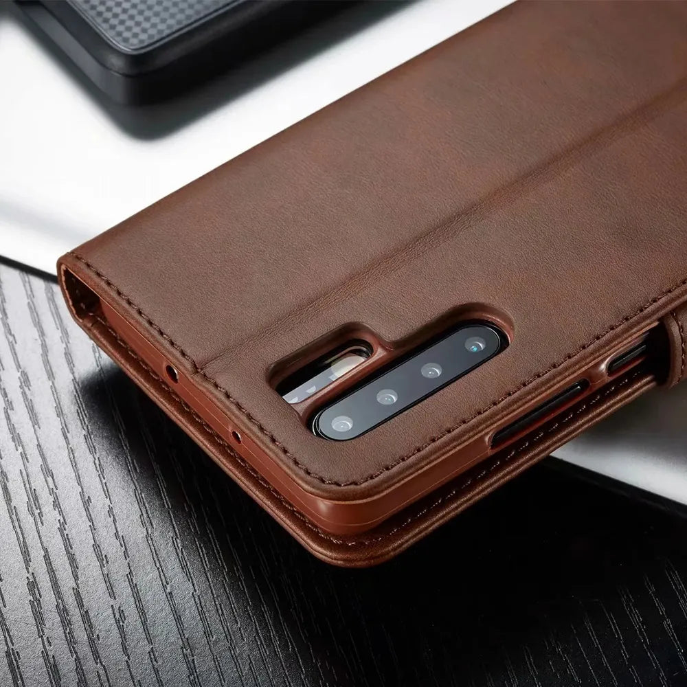 Deksel til HUAWEI P40 P30 P20 Pro Lite P Smart 2019 Wallet Flip Cover Mate 10 20 30 Pro Lite Y5 Y9 with Card Slots