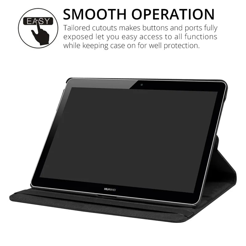 Deksel til Huawei MediaPad T5 10 T3 9.6 M5 Lite 10.1 8.0 Stand Cover for Huawei MatePad 11 T10S T10 10.4 T8 Tablet Funda