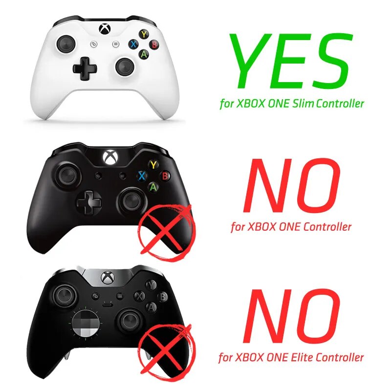Deksel til Xbox One Slim Wireless controller Cover Case With Dpad RB LB RT LT Triggers Bumpers Button Mod Kit