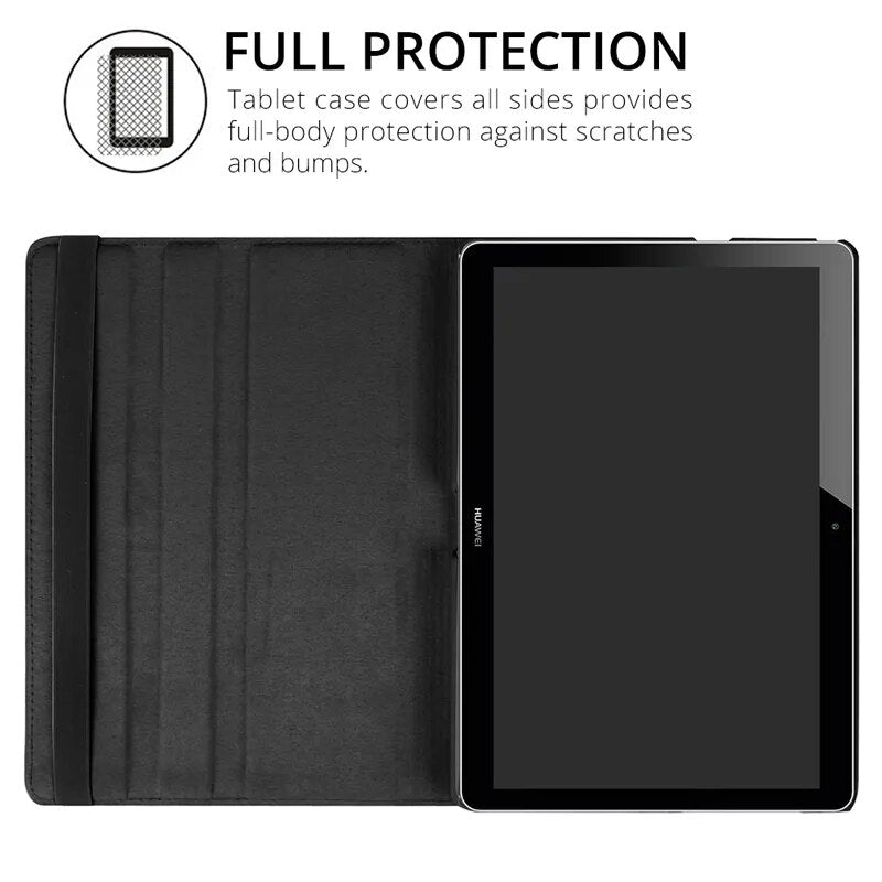 Deksel til Huawei MediaPad T5 10 T3 9.6 M5 Lite 10.1 8.0 Stand Cover for Huawei MatePad 11 T10S T10 10.4 T8 Tablet Funda