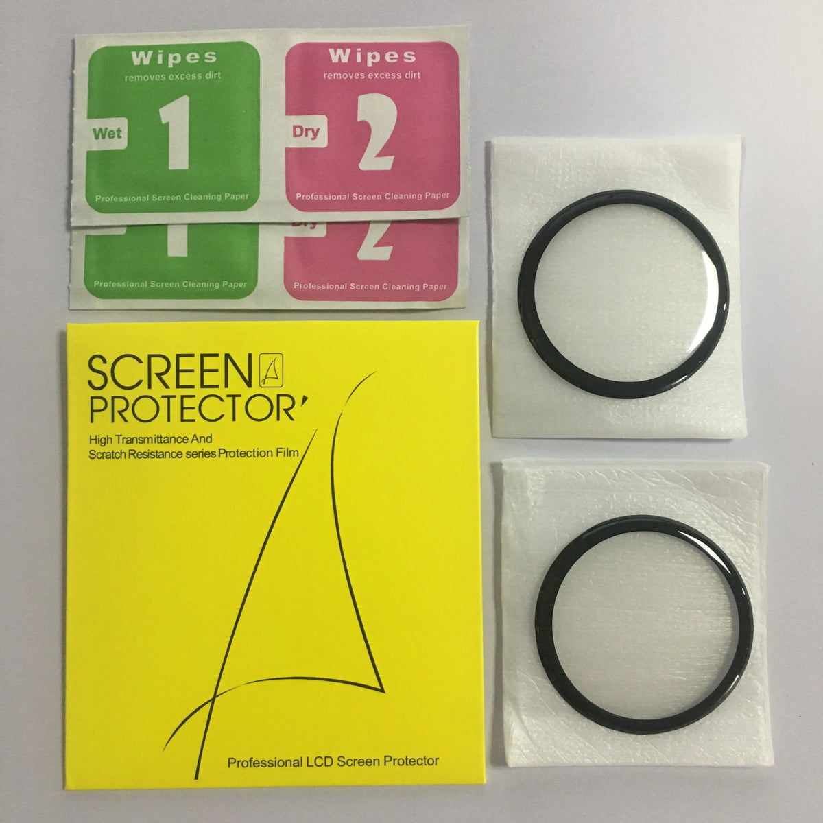 Deksel til Samsung Galaxy Watch Active 2 4 40mm 44mm skjermbeskytter i herdet glass