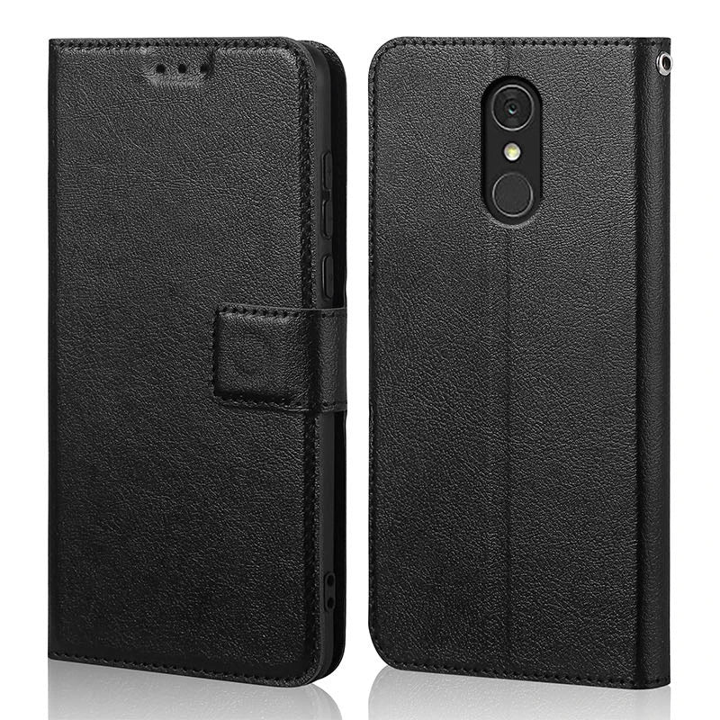 Deksel til LG Q7 Q 7 Plus Q7+ Luxury Wallet PU Leather Magnetic Phone Bags Cases for LG Q7 with Card Holder